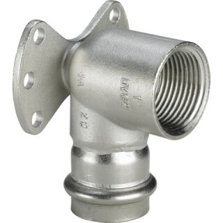 Viega - 437244 - Wandscheibe mit SC Sanpress Inox 2325.5 in 15mm x Rp1/2 Edelstahl