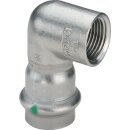 Viega - 437022 - Winkel 90 Gr mit SC Sanpress Inox 2314.2 in 22mm x Rp3/4 Edelstahl