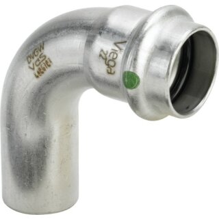 Viega - 435738 - Bogen 90 Grad mit SC Sanpress Inox 2316.1 in 28mm Edelstahl