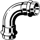 Viega - 435660 - Bogen 90 Grad mit SC Sanpress Inox 2316 in 28mm Edelstahl