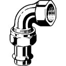 Viega - 437305 - Verschraubung mit SC Sanpress Inox 2355 in 18mm x Rp1/2 Edelstahl