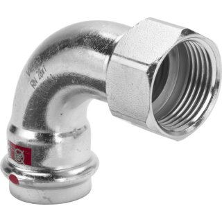 Viega - 601331 - Bogen 90 Grad mit SC Prestabo 1114.5 in 28mm x Rp1/2 Stahl verzinkt