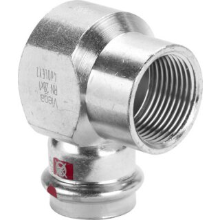 Viega - 651404 - Winkel 90 Grad mit SC Prestabo 1114.2 in 12mm x Rp1/2 Stahl verzinkt