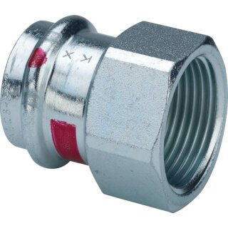 Viega - 642198 - Übergangsstück mit SC Prestabo 1112 in 35mm x Rp3/4 Stahl verzinkt