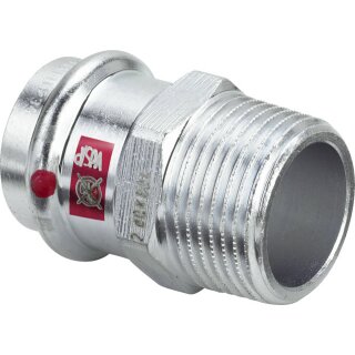 Viega - 704810 - Übergangsstück mit SC Prestabo 1111 in 42mm x R1 1/4 Stahl verzinkt