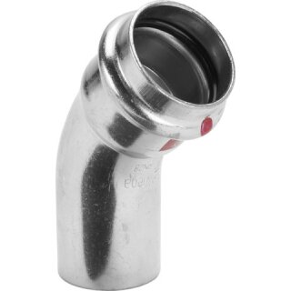 Viega - 558383 - Bogen 45 Grad mit SC Prestabo 1126.1 in 42mm Stahl verzinkt