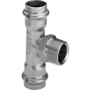 Viega - 446017 - T-Stück mit SC Sanpress Inox 2317.1 in 42mm x R3/4 x 42mm Edelstahl