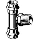 Viega - 446017 - T-Stück mit SC Sanpress Inox 2317.1 in 42mm x R3/4 x 42mm Edelstahl