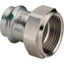 Viega - 437893 - Verschraubung mit SC Sanpress Inox 2363 in 42mm x G1 3/4 Edelstahl