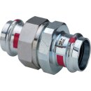 Viega - 559359 - Verschraubung mit SC Prestabo 1160 flachdichtend in 42mm Stahl verzinkt