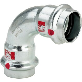 Viega - 605162 - Bogen 90 Grad mit SC Prestabo 1116 in 12mm Stahl verzinkt
