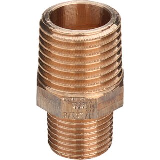 Viega - 266530 - Reduziernippel 3245 mit Mehrkant in R1/2 x R3/8 Rotguss