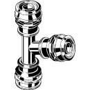 Viega - 723491 - T-Stück mit SC Raxinox 4418 in 16mm Stahl nichtrostend