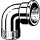 Viega - 264024 - Bogen 90 Grad 3092 in R1/2 x Rp1/2 Rotguss