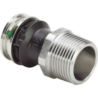 Viega - 724085 - Übergangsstück mit SC Raxinox 4411 in 20mm x R3/4 Stahl nichtrostend