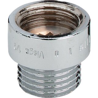 Viega - 447175 - Hahnverlängerung 3526 in G1/2 x 20mm Rotguss verchromt