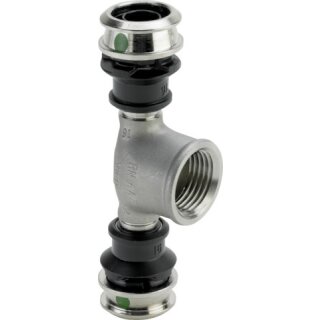 Viega - 724207 - T-Stück mit SC Raxinox 4417 in 16mmxRp1/2x16mm Stahl nichtrostend