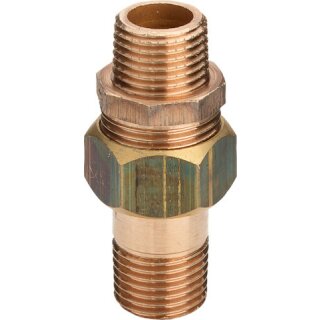 Viega - 320195 - Rohrverschraubung 3334 flachdichtend in R1/2 x R1/2 Rotguss