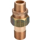 Viega - 320195 - Rohrverschraubung 3334 flachdichtend in R1/2 x R1/2 Rotguss