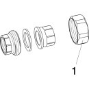 Viega - 271022 - Rohrverschraubung 3330 flachdichtend in Rp1/2 x Rp1/2 Rotguss
