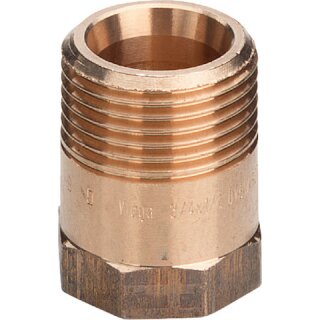 Viega - 449315 - Reduziernippel 3243 mit Innenkonus in G1 x Rp1 Rotguss