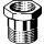 Viega - 449315 - Reduziernippel 3243 mit Innenkonus in G1 x Rp1 Rotguss