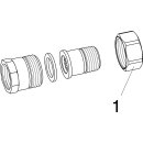 Viega - 271367 - Rohrverschraubung 3331 flachdichtend in R3/4 x Rp3/4 Rotguss