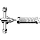Viega - 649708 - UP-Freiflussventil mit SC Raxofix 5340 in 25mm Siliziumbronze