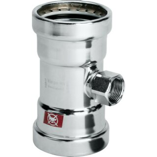 Viega - 716431 - T-Stück mit SC Prestabo 1117.2XLLF in LABS-frei in 64,0mmxRp3/4x64,0mm