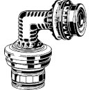 Viega - 823184 - Anschlussbogen 90 Grad mit SC 9794TW in 50mm Kunststoff