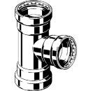 Viega - 752064 - T-Stück mit SC Megapress 4218XL in 4x11/2x4 Zoll Stahl Zn-Ni besch.