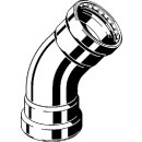 Viega - 751661 - Bogen 45 Grad mit SC Megapress 4226XL in 4 Zoll Stahl Zn-Ni besch.