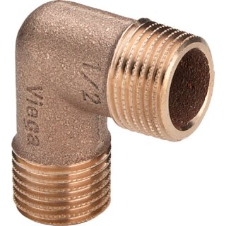 Viega - 317966 - Winkel 90 Grad 3091 in R3/8 x R3/8 Rotguss