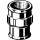 Viega - 318031 - Muffe 3240 in Rp1/2 x Rp1/4 Rotguss