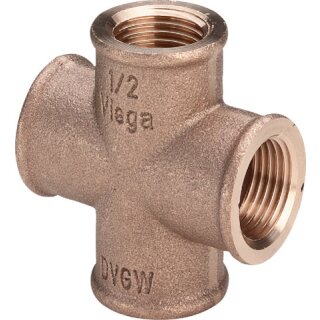 Viega - 318024 - Kreuzstück 3180 in Rp3/8 Rotguss