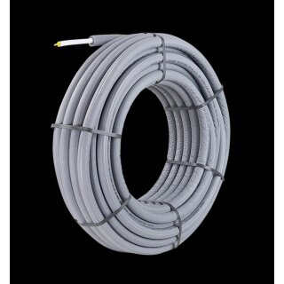 Fränkische Rohrwerke - 83716204 - Mehrschichtver. alpex F50 PROFI 16x2 - 9 mm rund grau-50m weiß vorgedä.