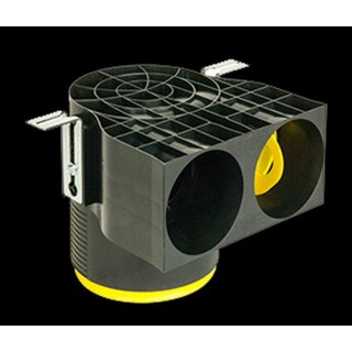 Fränkische Rohrwerke - 78390382 - Luftdurchlass plus profi-air classic DN 125 - 2x NW 90 90 Grad kurz