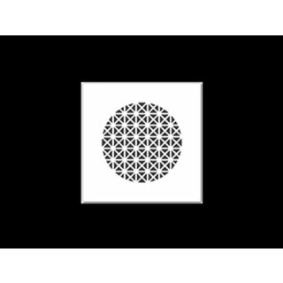 Fränkische Rohrwerke - 78312664 - Designgitter starline PYRAMID 160x160 mm COMPACT weiß