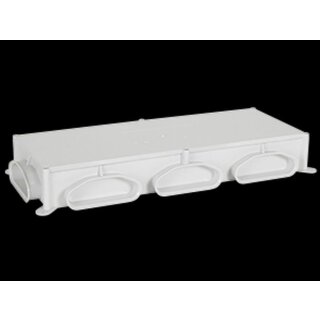 Fränkische Rohrwerke - 78313005 - Flachverteiler profi-air tunnel 5x132x52-2x163x68 grau
