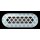 Fränkische Rohrwerke - 78300679 - Designgitter starline CROSS 350x130 mm Glas Blue-Grey