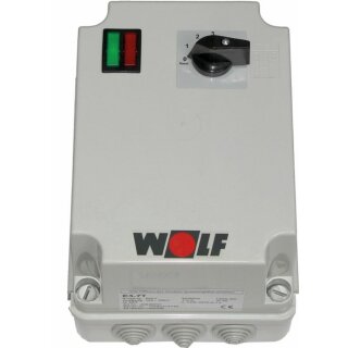 Wolf - 2748011 - 3-Stufenschalter E 3-7T-2 Motorvollschutzschalter 7A, 230 V