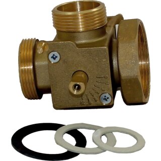 Wolf - 2744636 - Dreiwegemischer Messing DN25 für Verrohrungsset DN32HA