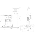 Grundfos - 99166917 - Hydro MPC-E 2 CRIE15-4 U2 A-A-A-A -...