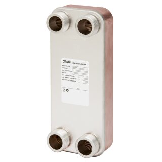 Danfoss - 004H7687 - gelöteter Wärmeübertrager MPHE - XB 12H-1 16 PN25 G 1 A x 20mm