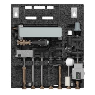 Danfoss - 183B2500 - Wohnungsstation EvoFlat 4,0 M1 E - für Fußbodenheizung, 10 bar, 95C