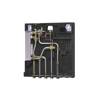 Danfoss - 145G0317 - Wohnungsstation Evoflat WSS 1 E - ohne Heizung, 43kW, Dämmhaube, Zirku
