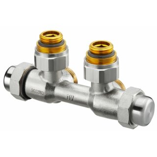 Oventrop - 1015875 - Multiflex FQ Verschraubung für G 1/2 IG, Eck rechts, G 1/2 AG x 3/4 AG