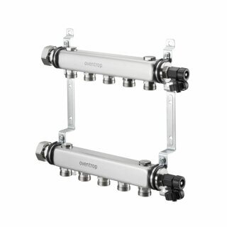 Oventrop - 1407255 - Edelstahl-Verteiler Multidis SH für Heizkörperanbindung 5 Kreise