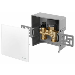 Oventrop - 1022760 - Unibox E RTL RTL, geschlossen, Echtglas weiß