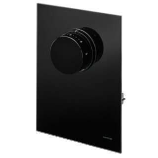 Oventrop - 1022778 - Abdeckung mit Thermostat Echtglas schwarz, für Unibox T-RTL